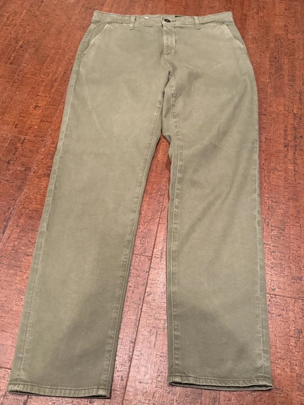 AG Adriano Goldschmied 27 Green Caden Tailored Trousers